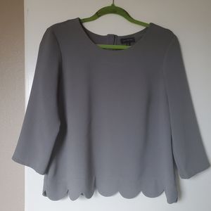 The Limited grey blouse